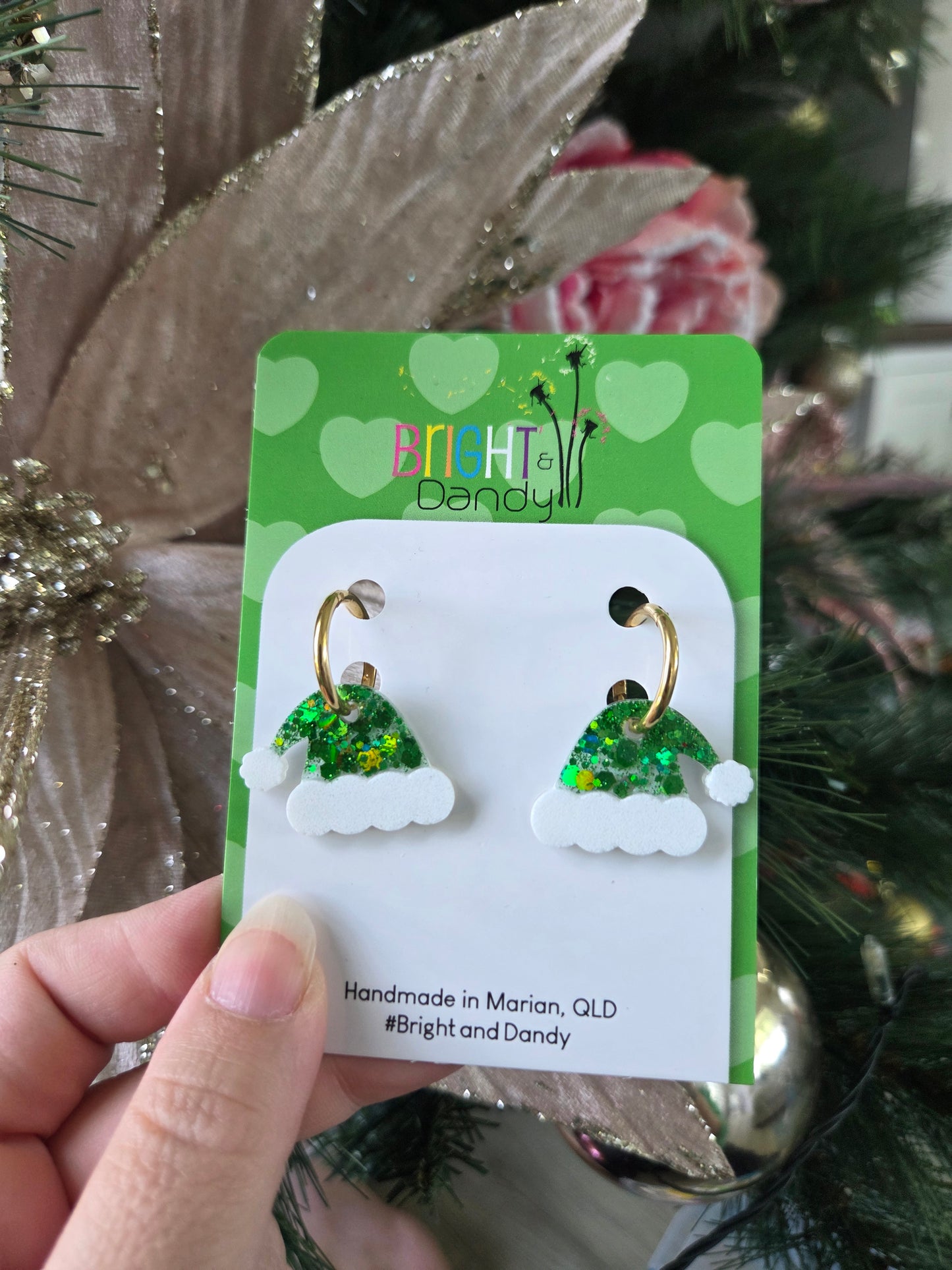 Medium Santa Hat Hoop - Green