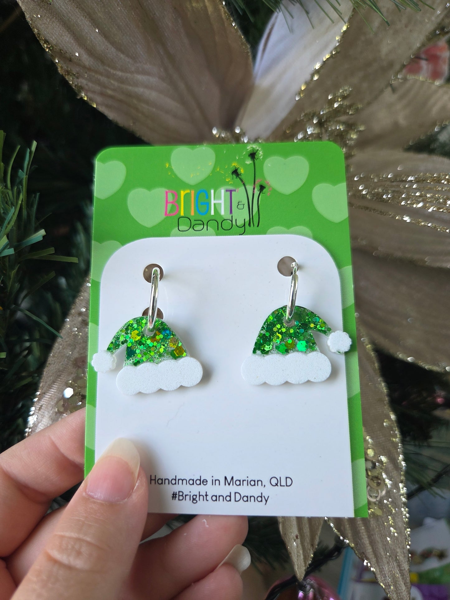 Medium Santa Hat Hoop - Green