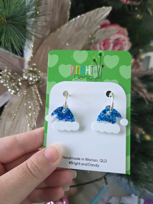 Medium Santa Hat Hoop - Blue