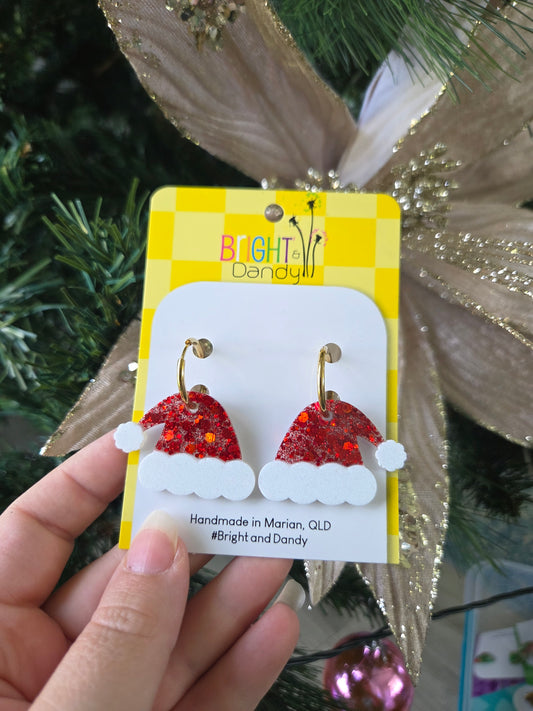 Large Santa Hat Hoop - Red