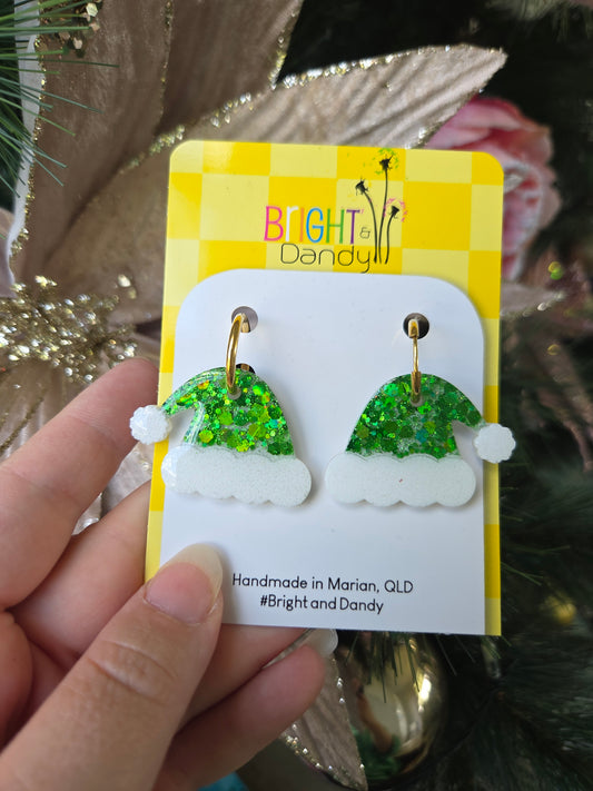 Large Santa Hat Hoop - Green