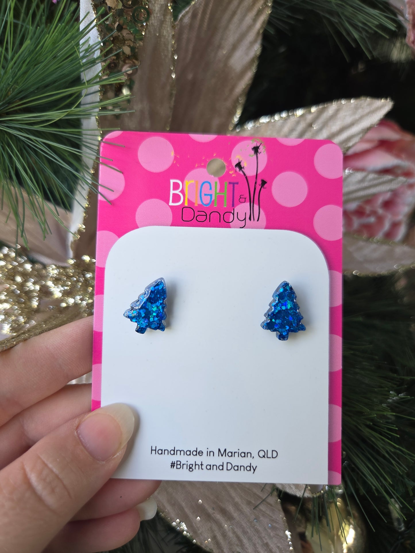 Xmas Tree Studs 9